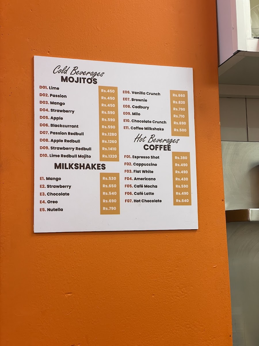 Menu Crepe Runner - Peradeniya Kandy-9